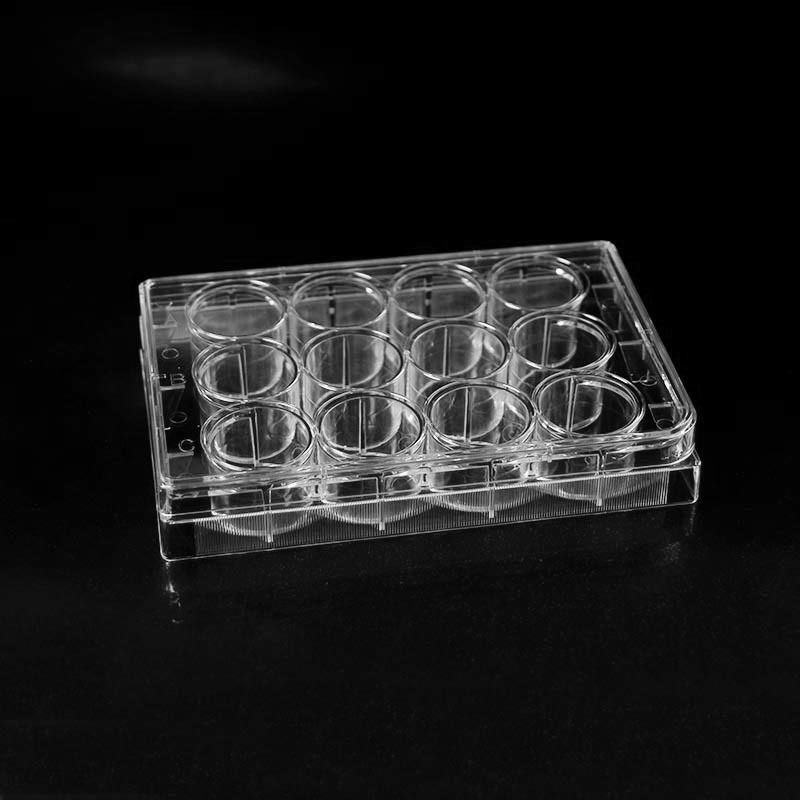 12 Well Transparent Culture Plate for Lab Usage